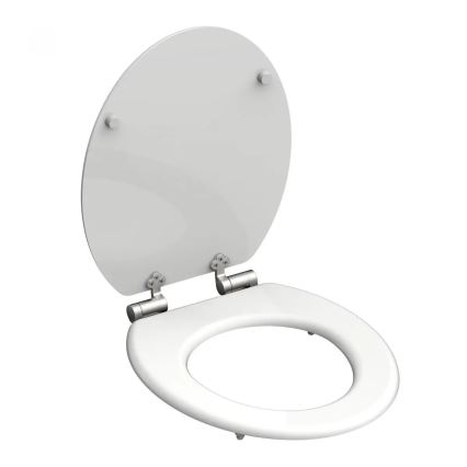 Schütte 84100-A - WHITE SoftClose MDF Wooden Toilet Seat