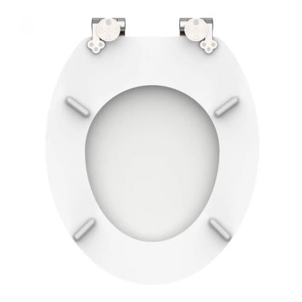 Schütte 84100-A - WHITE SoftClose MDF Wooden Toilet Seat
