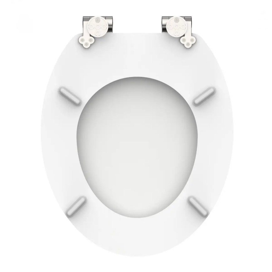 Schütte 84100-A - WHITE SoftClose MDF Wooden Toilet Seat