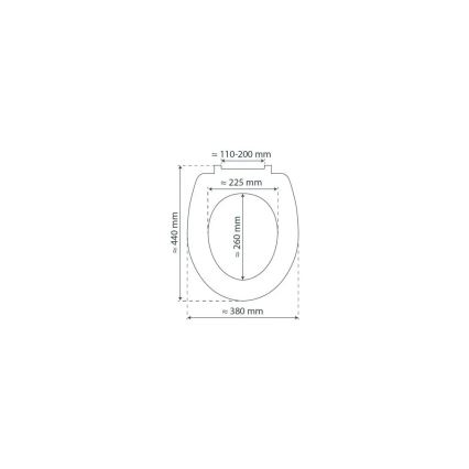 Schütte 84100-A - WHITE SoftClose MDF Wooden Toilet Seat