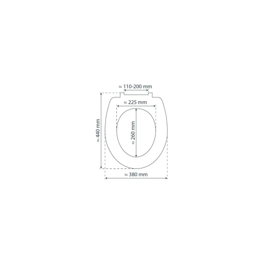 Schütte 84100-A - WHITE SoftClose MDF Wooden Toilet Seat