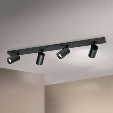 SEAN 4xGU10/13W/230V Black Spotlight