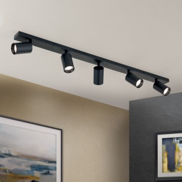 SEAN 5xGU10/13W/230V Spotlight Black