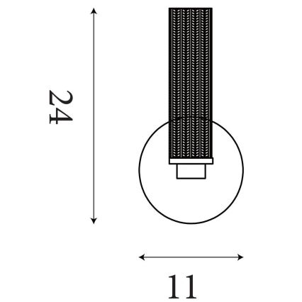 Searchlight - ABERDEEN LED Dimmable Bathroom Wall Light, 7W, 230V, IP44, Brass