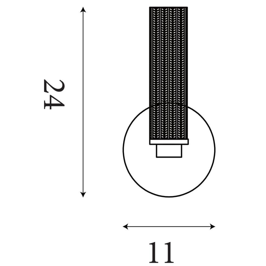 Searchlight - ABERDEEN LED Dimmable Bathroom Wall Light, 7W, 230V, IP44, Brass