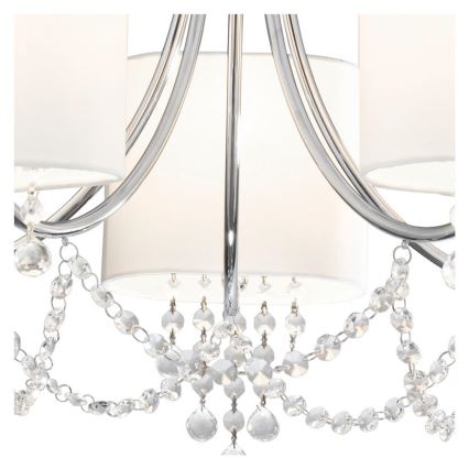 Searchlight - Crystal chandelier on a chain NINA 5xE14/60W/230V