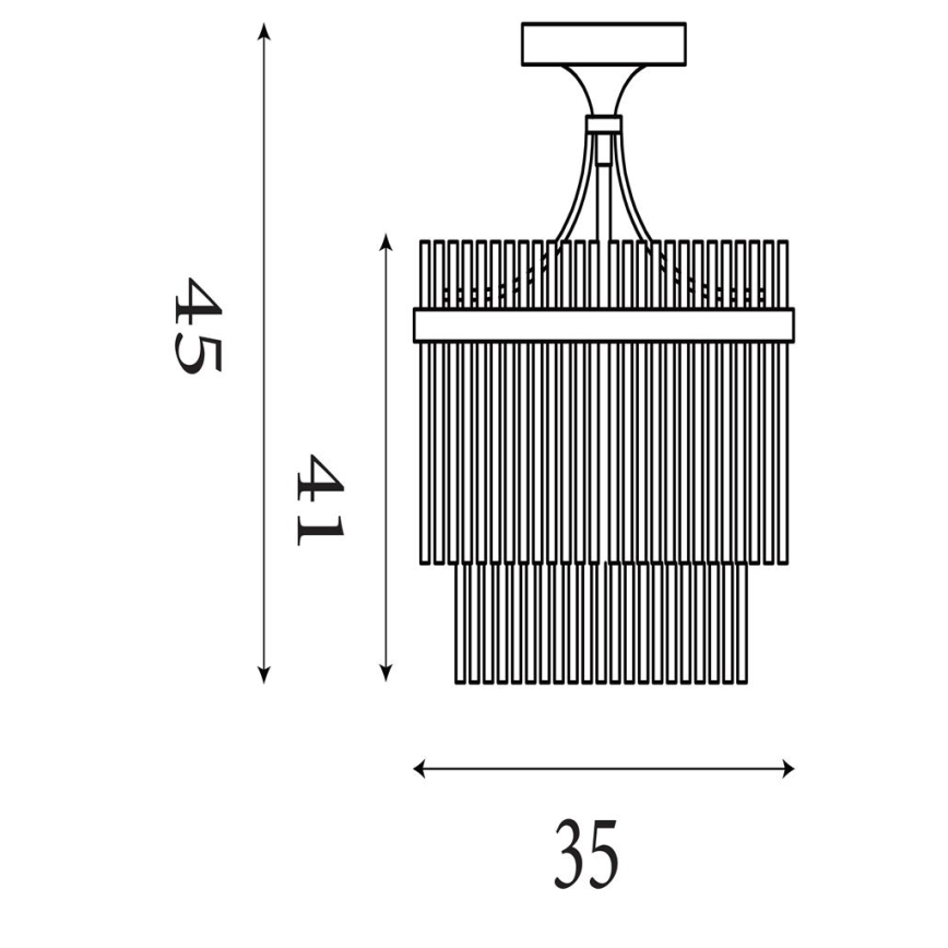 Searchlight - LARA flush-mount ceiling light 3xE14/60W/230V