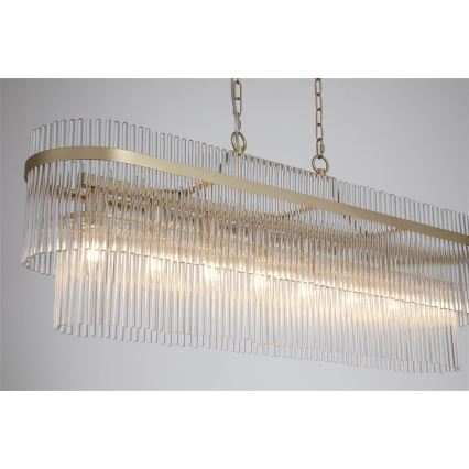 Searchlight - LARA Chain-Hung Chandelier 8xE14/60W/230V