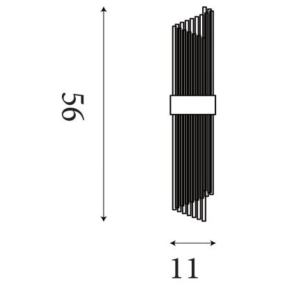Searchlight - Wall Light LARA 2xE14/60W/230V