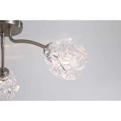 Searchlight - ASTRAL flush-mount chandelier 3xG9/33W/230V matte chrome