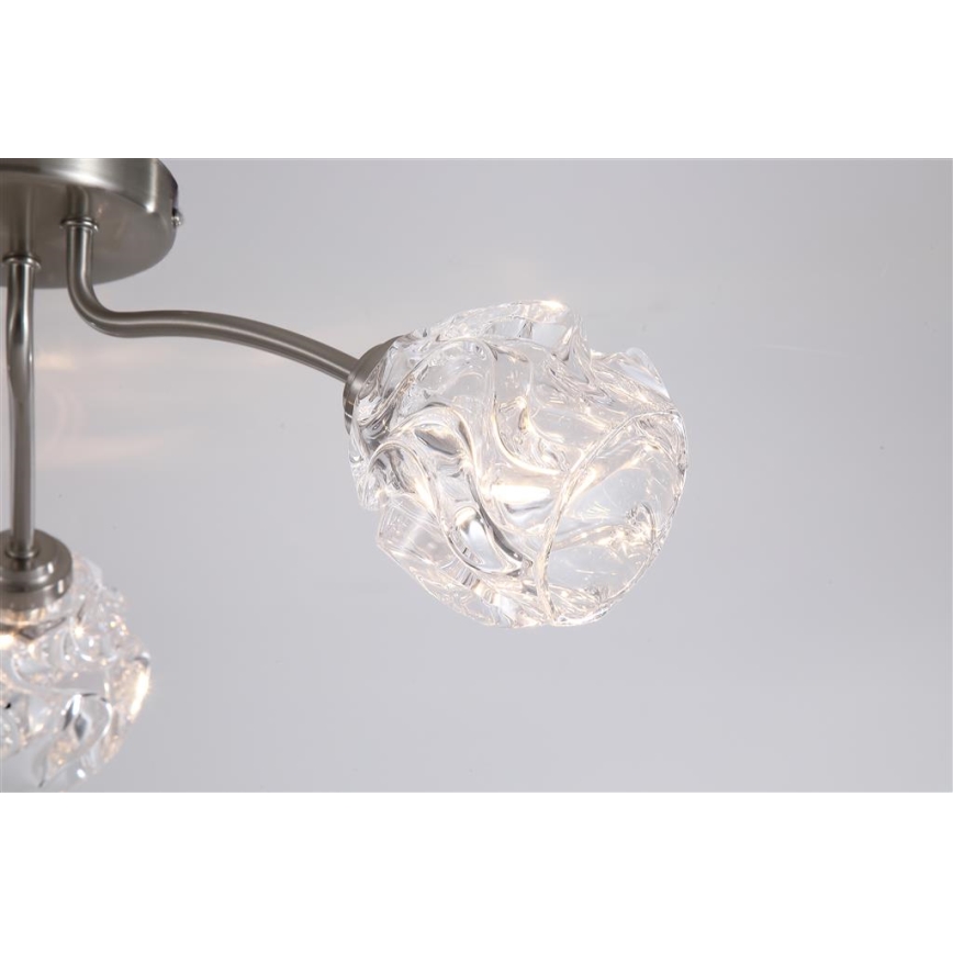 Searchlight - ASTRAL flush-mount chandelier 3xG9/33W/230V matte chrome