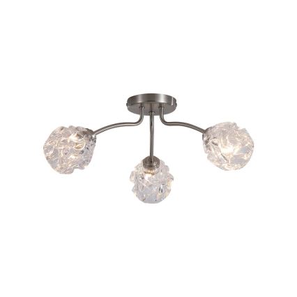 Searchlight - ASTRAL flush-mount chandelier 3xG9/33W/230V matte chrome