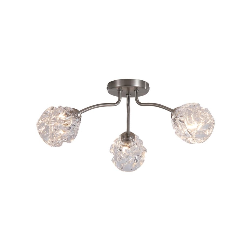 Searchlight - ASTRAL flush-mount chandelier 3xG9/33W/230V matte chrome