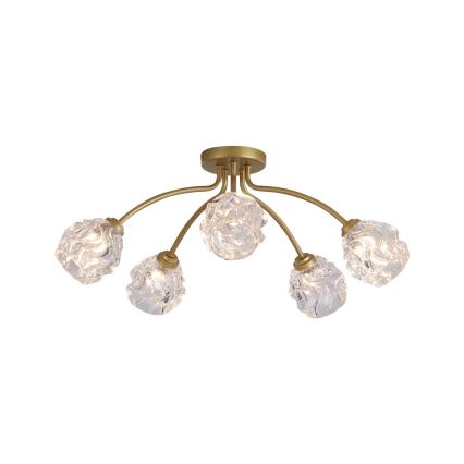 Searchlight - ASTRAL Surface-Mounted Chandelier 5xG9/33W/230V, Gold