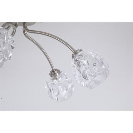 Searchlight - Flush-mount chandelier ASTRAL 5xG9/33W/230V matte chrome