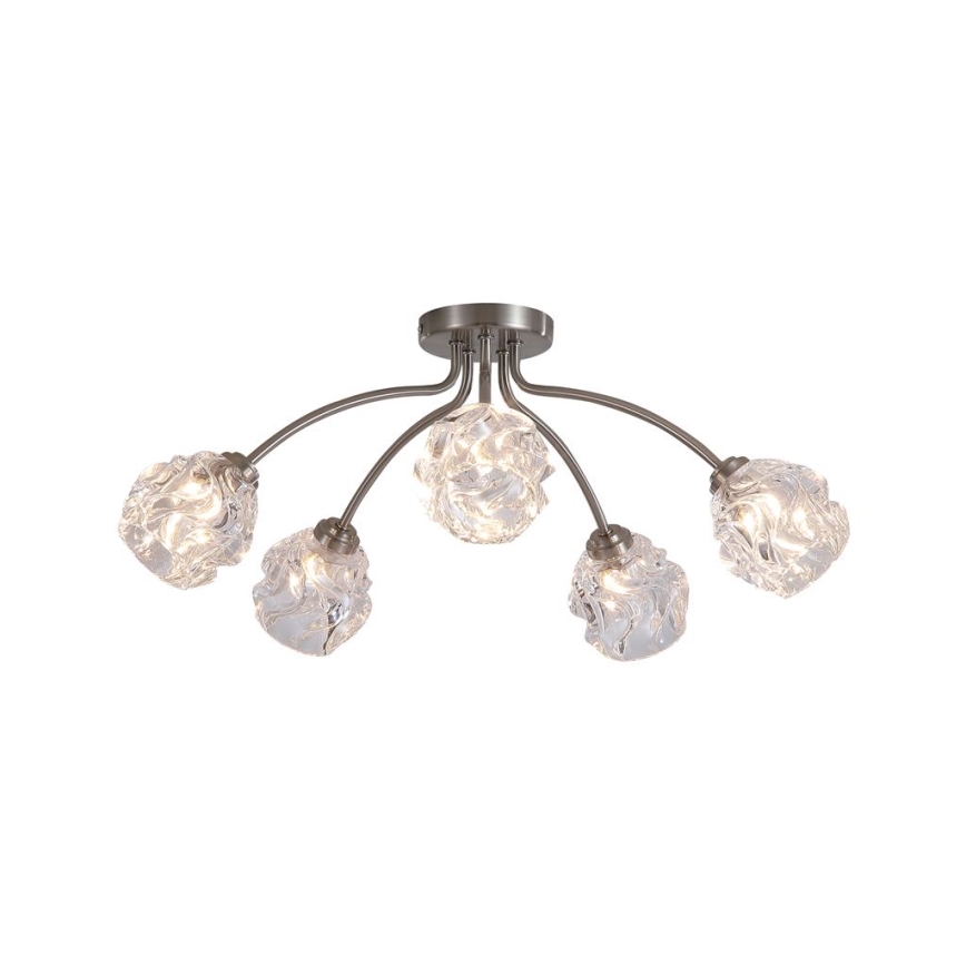 Searchlight - Flush-mount chandelier ASTRAL 5xG9/33W/230V matte chrome