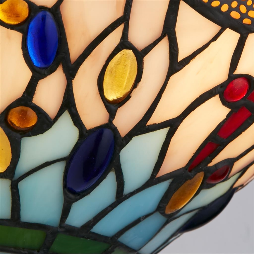 Searchlight - Tiffany wall light DRAGONFLY 1xE14/60W/230V