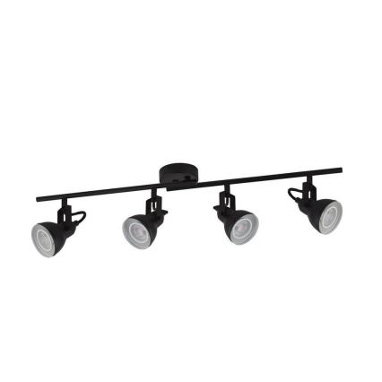 Searchlight - Ceiling spotlight FOCUS 4xGU10/50W/230V black
