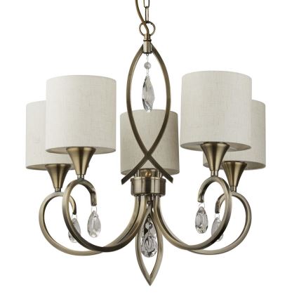 Searchlight - Chandelier on a chain ALBERTO 5xE14/60W/230V
