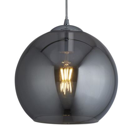 Searchlight - Chandelier on a string BALL 1xE27/60W/230V silver