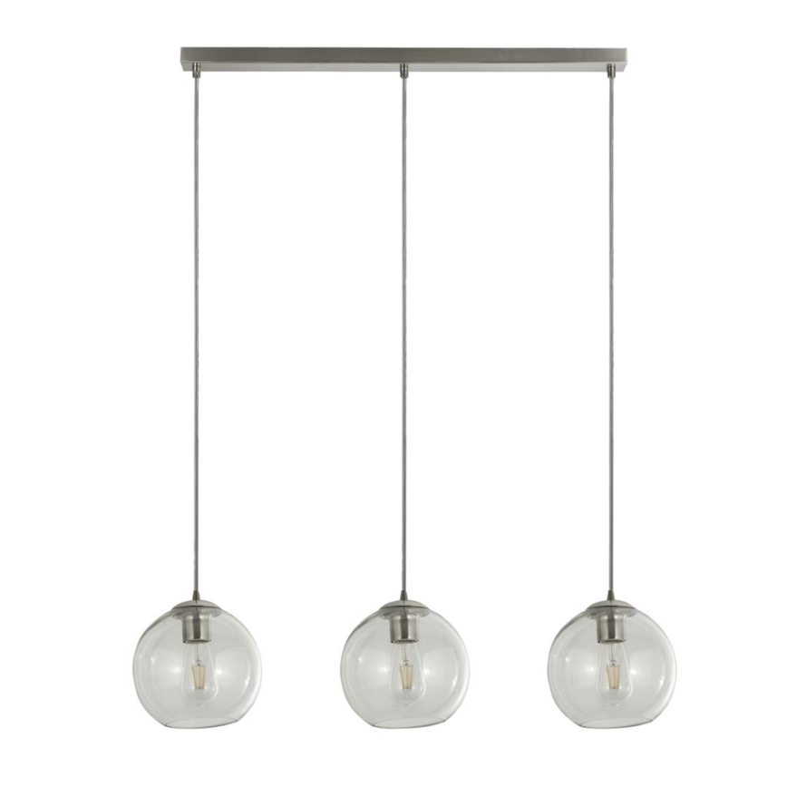 Searchlight - Chandelier on a string PENDANT 3xE27/40W/230V matte chrome