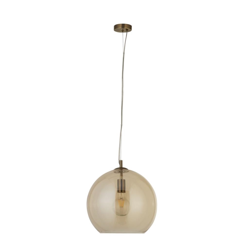 Searchlight - Chandelier on a string BALLS 1xE27/60W/230V brass