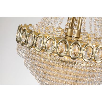 Searchlight - Chain-hung chandelier LOUIS PHILLIPE 8xE14/60W/230V