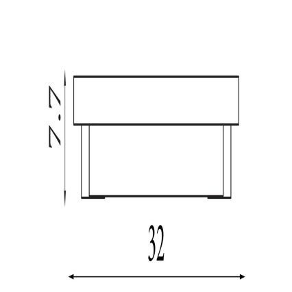 Searchlight - LED Wall Light ANCHOR LED/12W/230V