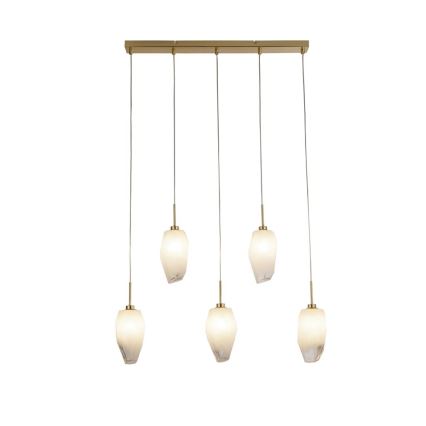 Searchlight - ROCKY cable-suspended chandelier 5xG9/33W/230V