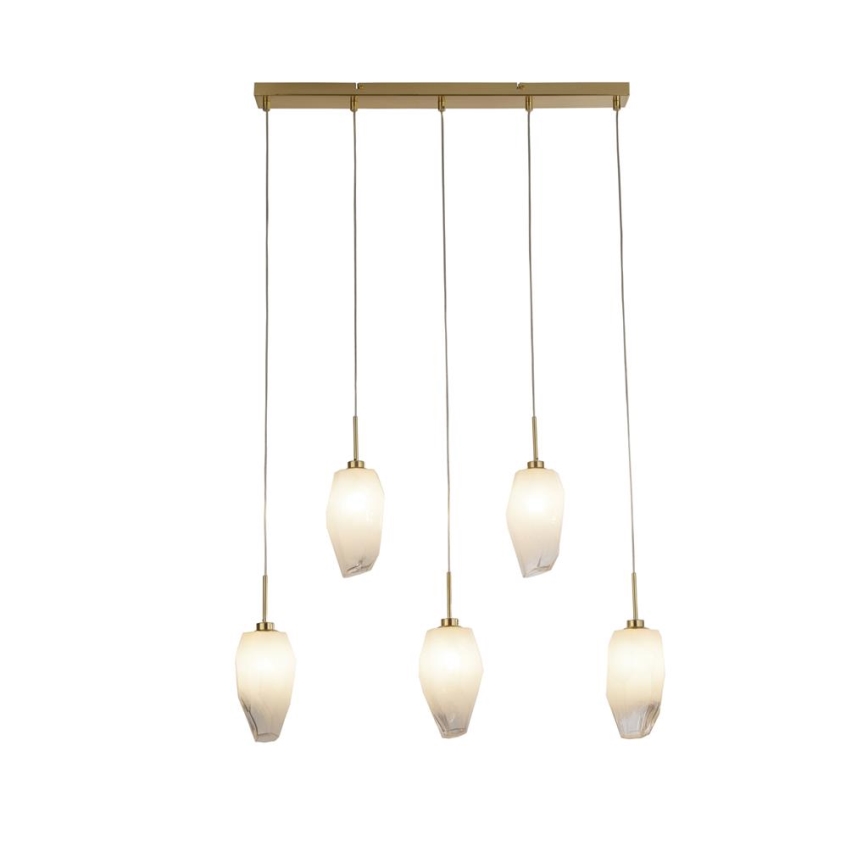 Searchlight - ROCKY cable-suspended chandelier 5xG9/33W/230V