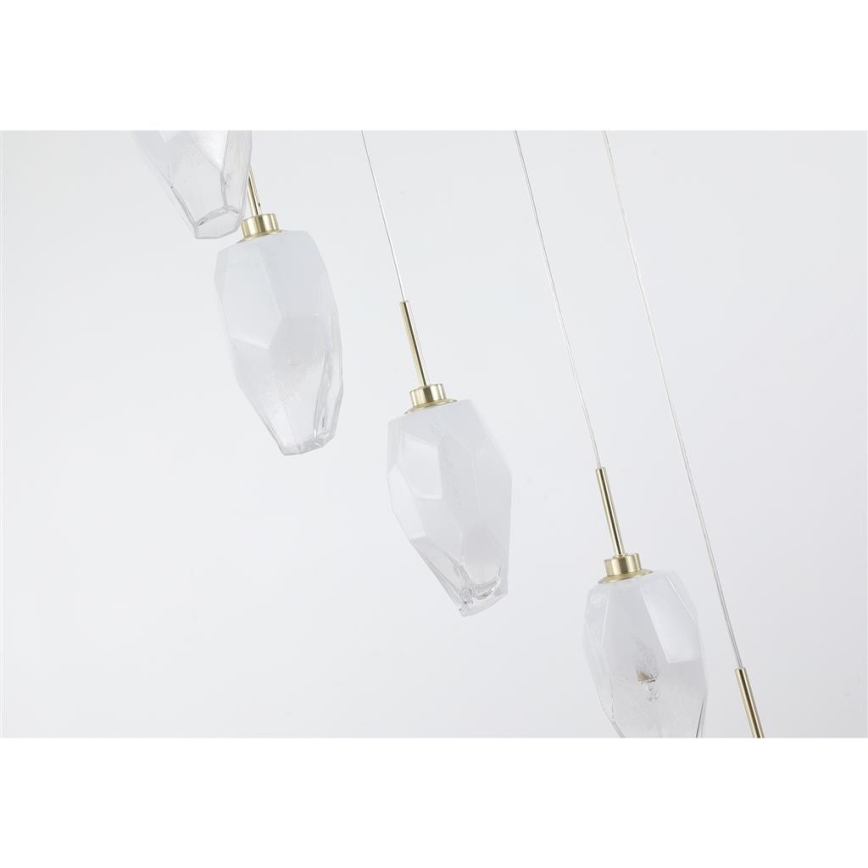 Searchlight - ROCKY Cable-Suspended Chandelier 8xG9/33W/230V
