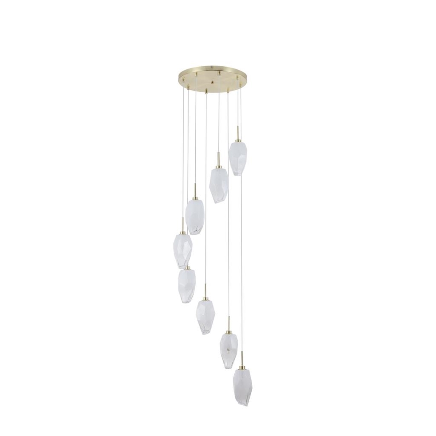 Searchlight - ROCKY Cable-Suspended Chandelier 8xG9/33W/230V