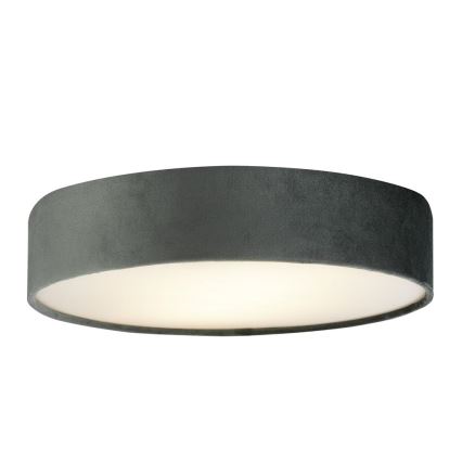 Searchlight - DRUM ceiling light 3xE27/60W/230V grey