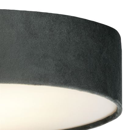 Searchlight - DRUM ceiling light 3xE27/60W/230V grey