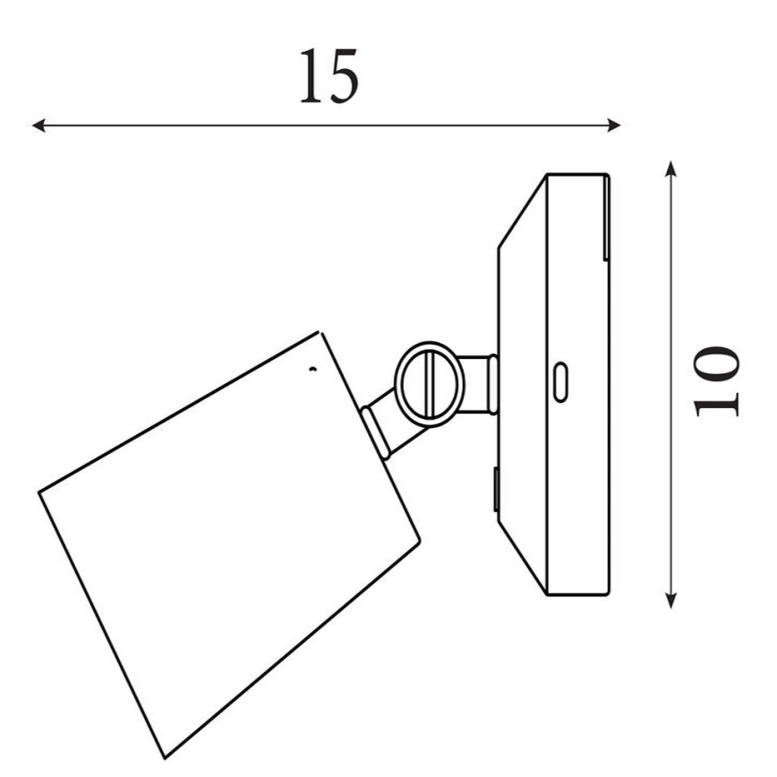 Searchlight - Dimmable Rechargeable LED Wall Light CONE LED/1,5W/5V Gold