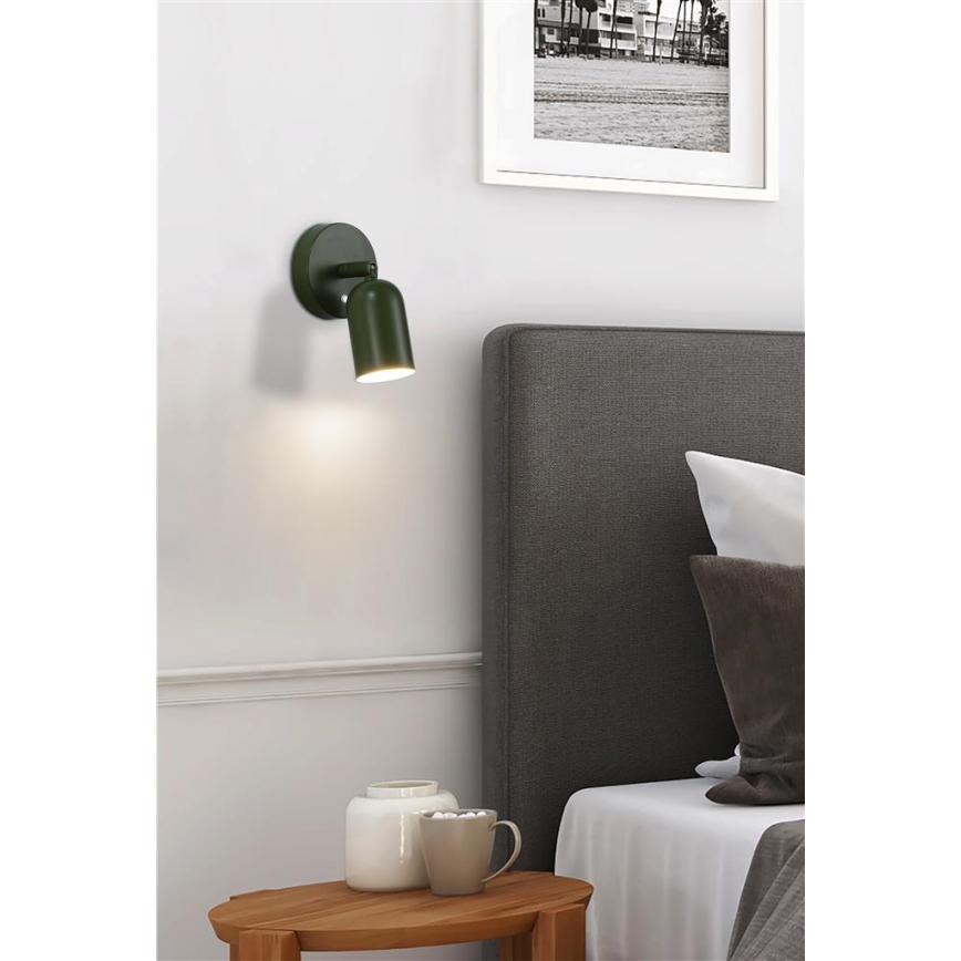 Searchlight - LED Dimmable Rechargeable Wall Light CONE LED/1,5W/5V green