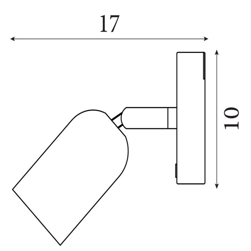 Searchlight - LED Dimmable Rechargeable Wall Light CONE LED/1,5W/5V green