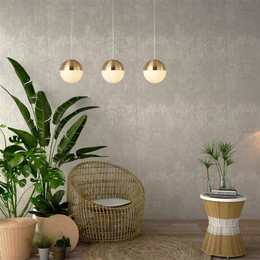 Searchlight - Chandelier on a string ENDOR 3xE27/40W/230V brass