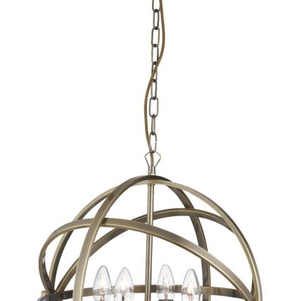 Searchlight - ORBIT Chain-Hung Chandelier 4xE14/60W/230V Brass