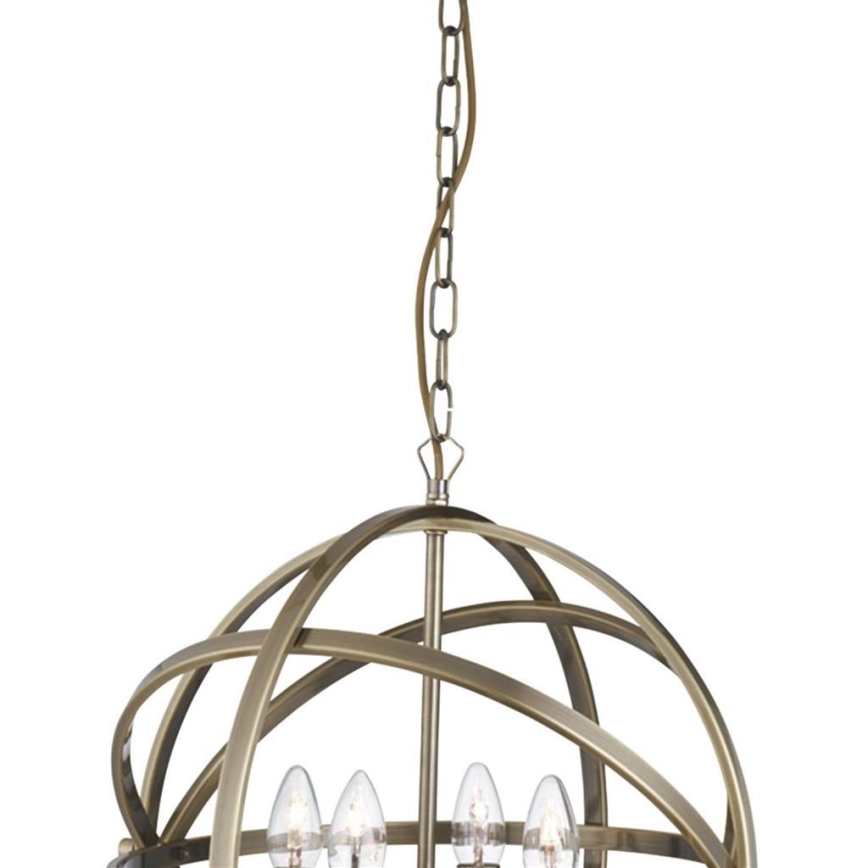 Searchlight - ORBIT Chain-Hung Chandelier 4xE14/60W/230V Brass