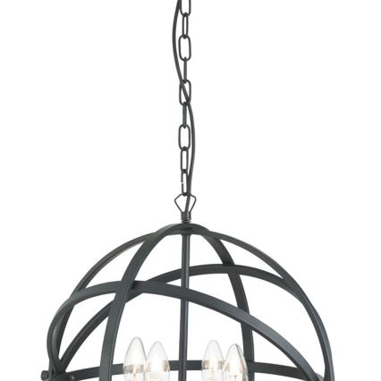 Searchlight - ORBIT chain-hung chandelier 4xE14/60W/230V black