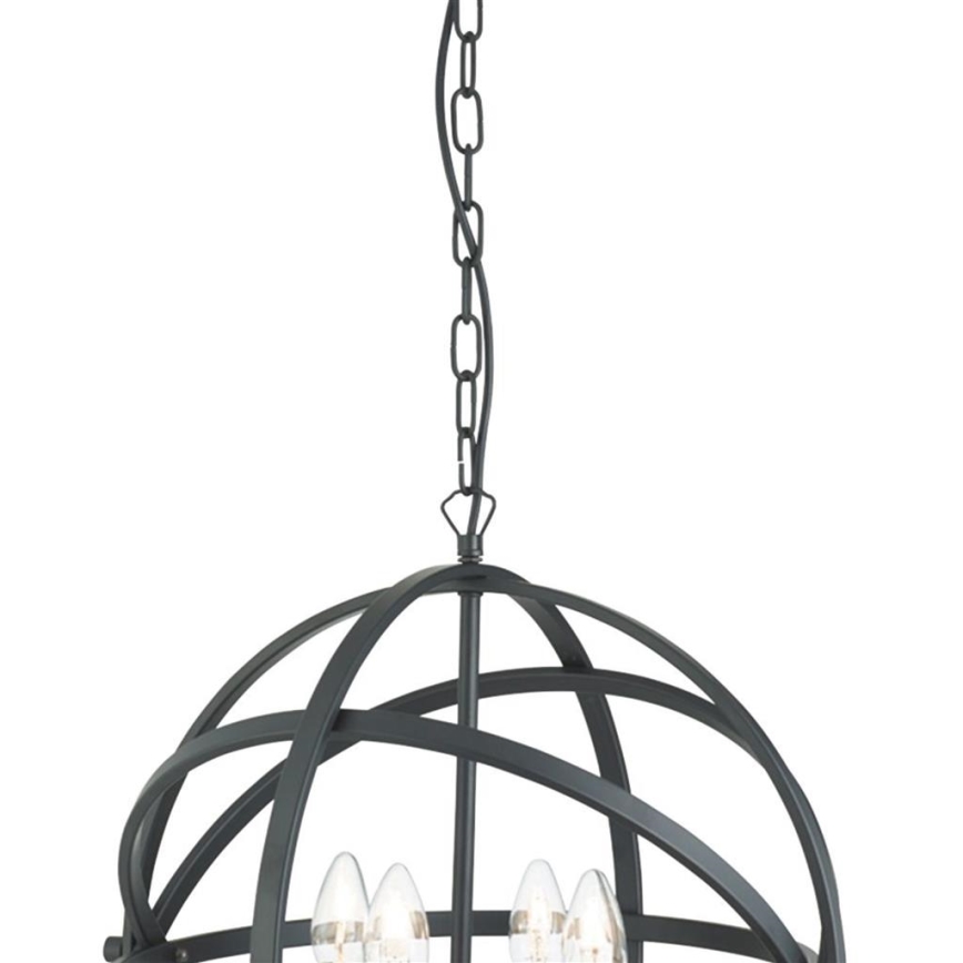 Searchlight - ORBIT chain-hung chandelier 4xE14/60W/230V black
