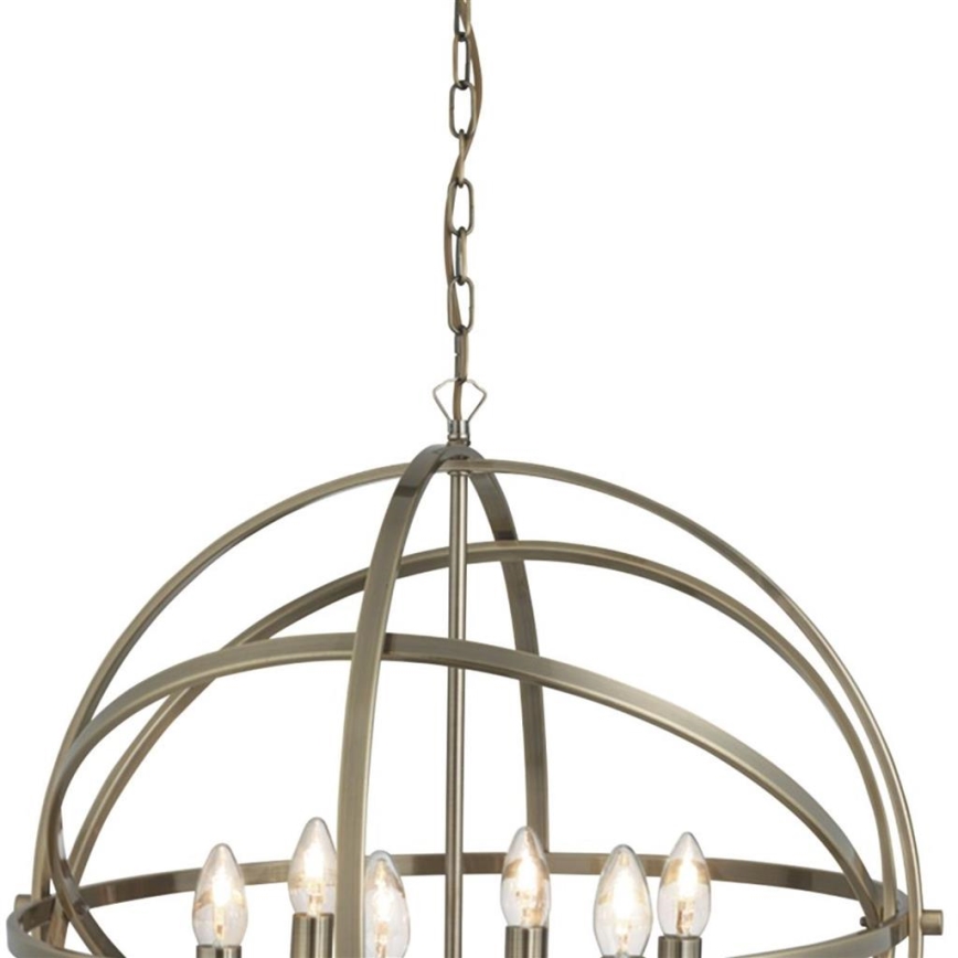 Searchlight - ORBIT Chain-hung Chandelier 6xE14/60W/230V Brass