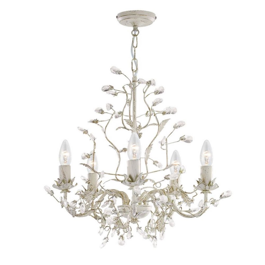 Searchlight - Chandelier on a chain ALMANDITE 5xE14/40W/230V