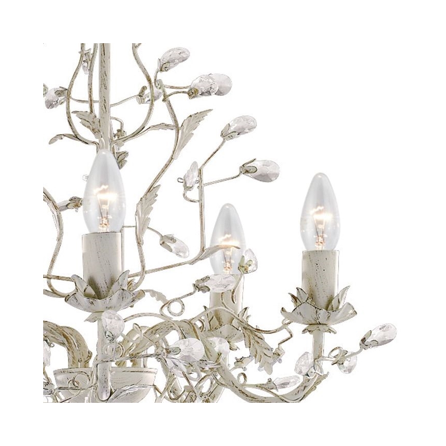 Searchlight - Chandelier on a chain ALMANDITE 5xE14/40W/230V