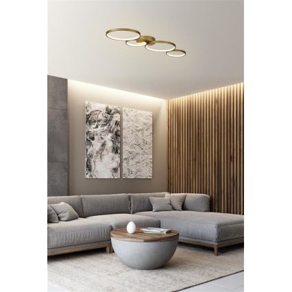Searchlight - Dimmable LED ceiling light CIRQUE LED/37W/230V 3000K 33x97 cm