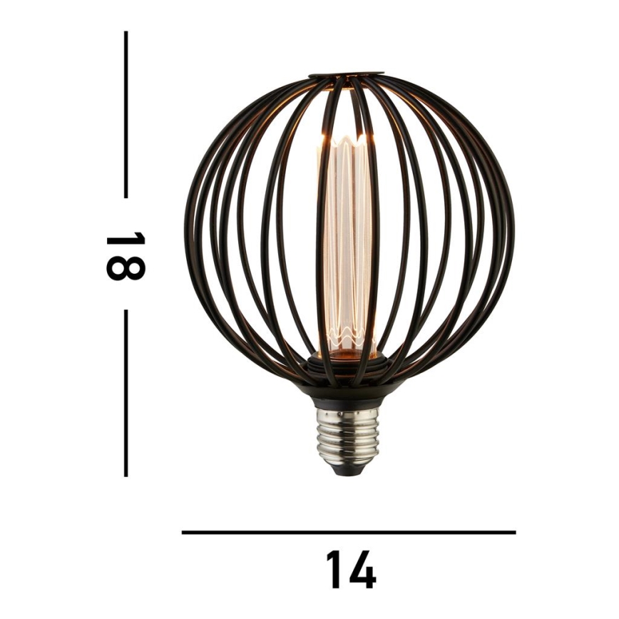 Searchlight - LED Dimmable Decorative Bulb GLOBE E27/4.5W/230V 2700K