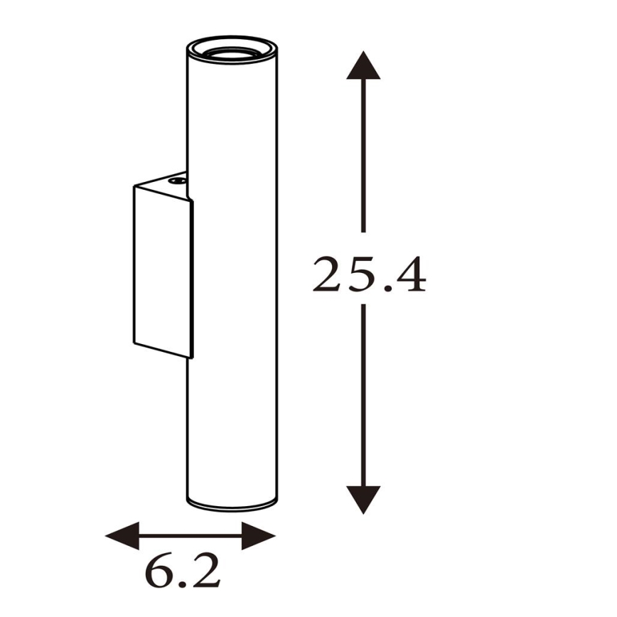 Searchlight - LED Wall Light BEACON 2xGU10/10W/230V Gold