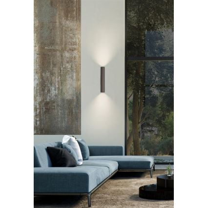 Searchlight - BEACON Wall Light 2x GU10/10W/230V Brown