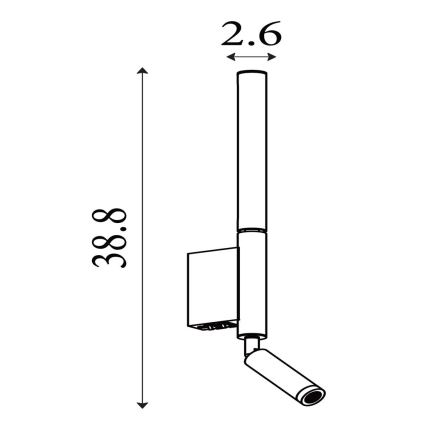 Searchlight - LED Spotlight ARCHITECT LED/7W/230V, Black